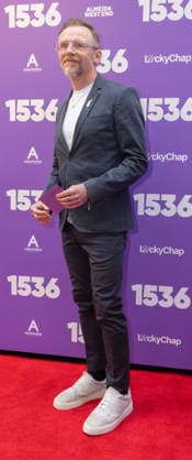 1536 West End Opening Night - Arrivals 12 MAY 26 Simon Pegg attends the 1536 West End Opening Night at The Ambassadors Theatre on 12 05 2026 in London, England. 1536 West End Opening Night - Arrivals 12 MAY 26 Simon Pegg attends the 1536 West End Opening Night at The Ambassadors Theatre on 12 05 2026 in London, England., Credit:Roger Alarcon Avalon United Kingdom, London  Copyright: xRogerxAlarconx xAvalonx 1098427168