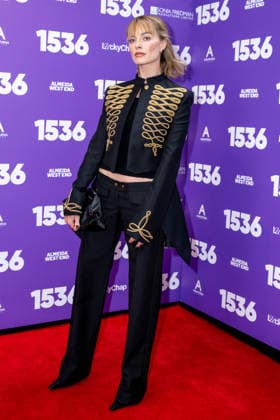 Margot Robbie attends 1536™ Opening Night at The Ambassadors Theatre in London, England. UK. Tuesday 12th May 2026. Copyright: xJamesxWarrenx ae7cg310