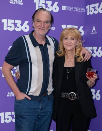 Quentin Tarantino and Sonia Friedman attends 1536™ Opening Night at The Ambassadors Theatre in London, England. UK. Tuesday 12th May 2026. Copyright: xJamesxWarrenx ae7cg329