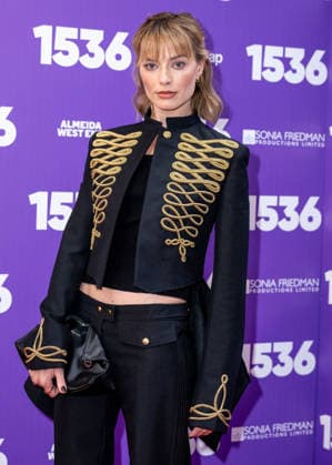 Margot Robbie attends 1536™ Opening Night at The Ambassadors Theatre in London, England. UK. Tuesday 12th May 2026. Copyright: xJamesxWarrenx ae7cg309