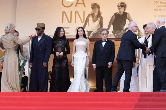 Cannes pening ceremony and La VÃ nus Electrique (The Electric Venus) screening CANNES, FRANCE - MAY 12: Jury Member Isaach de BankolÃ , Jury Member ChloÃ Zhao, Jury Member Demi Moore, Jury President Park Chan-wook, Jury Member Laura Wandel, Jury Member Diego CÃ spedes and Jury Member Stellan Skarsgard attend the opening ceremony and La VÃ nus Electrique (The Electric Venus) screening during the 79th annual Cannes Film Festival at Palais des Festivals on May 12, 2026 in Cannes, France. CAP KA Kristina Afanasyeva Cannes Alpes-Maritimes France Copyright: xKristinaxAfanasyeva CapitalxPicturesx