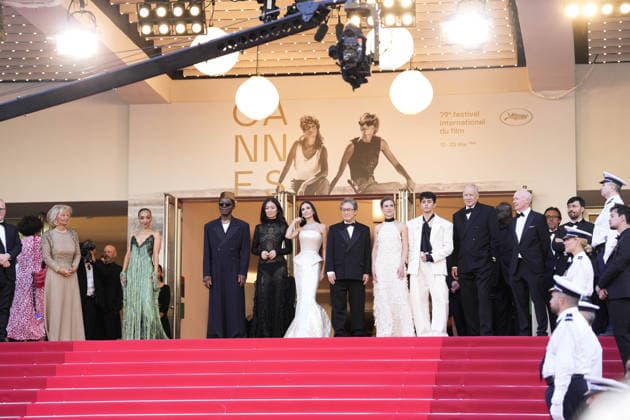 Photo IPP Daniele Cifala Cannes 12 05 2026 Opening Ceremony And La Vénus Electrique The Electric Venus Screening The 79th Annual Cannes Film Festival in the photo Jury Members Diego Céspedes, Laura Wandel, Jury President Park Chan wook, Demi Moore, Chloé Zh