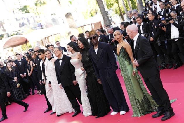 Photo IPP Daniele Cifala Cannes 12 05 2026 Opening Ceremony And La Vénus Electrique The Electric Venus Screening The 79th Annual Cannes Film Festival in the photo Jury Members Diego Céspedes, Laura Wandel, Jury President Park Chan wook, Demi Moore, Chloé Zh