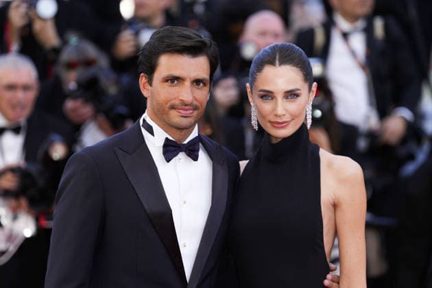 IPP Photo Daniele Cifala Cannes 12 05 2026 Opening Ceremony And La Vénus Electrique The Electric Venus Screening The 79th Annual Cannes Film Festival in photo Carlos Sainz Jr and Rebecca Donaldson attend the opening ceremony and La Vénus Electrique The Electric Venus screening during the 79th annual Cannes Film Festival at Palais des Festivals on