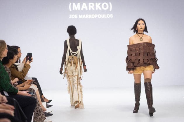 AUSTRALIAN FASHION WEEK, Marko designs during the FDS TAFE NSW - The Innovators show during Australian fashion week at the Museum of contemporary art, Sydney, Wednesday, May 13, 2026. ( NO ARCHIVING MELBOURNE VICTORIA AUSTRALIA  Copyright: xNADIRxKINANIx 20260513170139171343