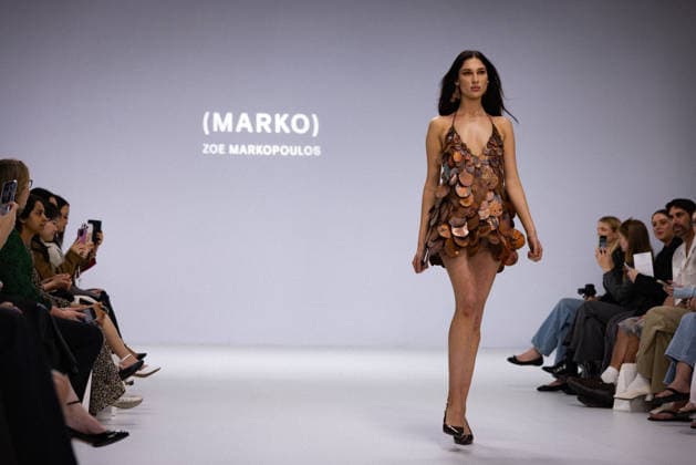 AUSTRALIAN FASHION WEEK, Marko designs during the FDS TAFE NSW - The Innovators show during Australian fashion week at the Museum of contemporary art, Sydney, Wednesday, May 13, 2026. ( NO ARCHIVING MELBOURNE VICTORIA AUSTRALIA  Copyright: xNADIRxKINANIx 20260513182069821903