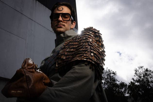 AUSTRALIAN FASHION WEEK, Street style ahead of FDS TAFE NSW - The Innovators show during Australian fashion week at the Museum of contemporary art, Sydney, Wednesday, May 13, 2026. ( NO ARCHIVING MELBOURNE VICTORIA AUSTRALIA  Copyright: xNADIRxKINANIx 20260513190348687622