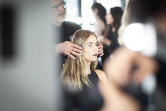 AUSTRALIAN FASHION WEEK, Behind the scenes models hair and make-up ahead of FDS TAFE NSW - The Innovators show during Australian fashion week at the Museum of contemporary art, Sydney, Wednesday, May 13, 2026. ( NO ARCHIVING MELBOURNE VICTORIA AUSTRALIA  Copyright: xNADIRxKINANIx 20260513111448207258