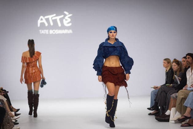 AUSTRALIAN FASHION WEEK, Atte designs during the FDS TAFE NSW - The Innovators show during Australian fashion week at the Museum of contemporary art, Sydney, Wednesday, May 13, 2026. ( NO ARCHIVING MELBOURNE VICTORIA AUSTRALIA  Copyright: xNADIRxKINANIx 20260513188656309221