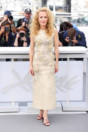 Cannes - Teenage Sex And Death At Camp Miasma Photocall Gillian Anderson posing during Teenage Sex And Death At Camp Miasma photocall at the 79th annual Cannes Film Festival at Palais des Festivals on May 13, 2026 in Cannes, France. Photo by Jerome Domine ABACAPRESS.COM Cannes France  Copyright: xDominexJerome ABACAx