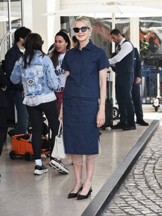 IPA84627366 - Cannes, 79th Cannes Film Festival 2026, giorno 1 - uscite e arrivi vip dagli hotel - Nella foto: Kelly Ruherford  Copyright: xSimonexComix xPoolxPhotoxEventsx07x 84627366