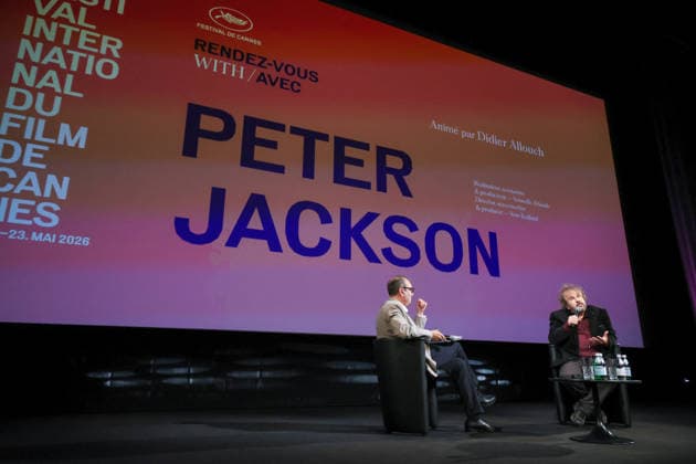 Cannes - Peter Jackson Masterclass Didier Allouch and Peter Jackson attending the Peter Jackson Masterclass during the 79th Annual Cannes Film Festival on May 13, 2026 in Cannes, France. Photo by Jean-Marc Haedrich Pool ABACAPRESS.COM Cannes France  Copyright: xHaedrichxJean-Marc Pool ABACAPRESS.COMx