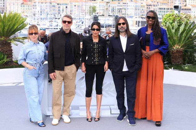 Cannes - Un Certain Regard Jury Photocall Un Certain Regard Jury Member Laura Samani, Un Certain Regard Jury Member Thomas Cailley, Un Certain Regard Jury President Leïla Bekhti, Un Certain Regard Jury Member Khaled Mouzanar and Un Certain Regard Jury Member Angele Diabang pose during the Un Certain Regard photocall at the 79th annual Cannes Film Festival at Palais des Festivals on May 13, 2026 in Cannes, France. Photo by Jerome Domine ABACAPRESS.COM Cannes France  Copyright: xDominexJerome ABACAx