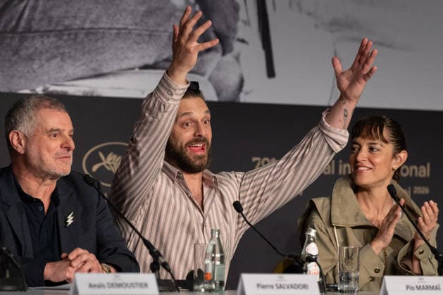 Cannes La Venus Electrique Press Conference NG Pio Marmai attending the Press Conference for ‘The Electric Kiss (La Venus Electrique)’ in Cannes at Palais Des Festivals in Cannes, France on May 13 2026 as part of the 79th Cannes Film Festival. Photo by Nicolas Genin ABACAPRESS.COM Cannes France  Copyright: xGeninxNicolas ABACAx