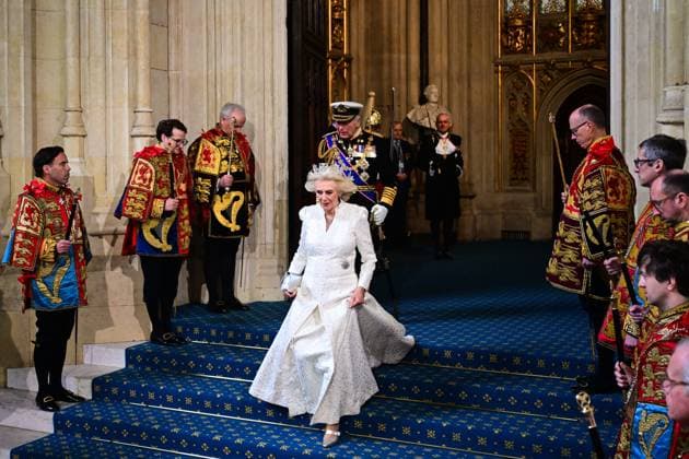 King Charles and Queen Camilla at State Opening of Parliament at the Houses of Parliament, London, UK, 13 May 2026 Queen Camilla and King Charles III depart State Opening of Parliament, The Victoria Tower, Sovereigns Entrance, Palace of Westminster, London, UK - 13 May 2026, Credit:Victoria Jones Shutterstock PA ROTA - B68 Avalon London, United Kingdom Copyright: xVictoriaxJones Shutterstockx xPAxROTAx-xB68x xAvalonx 1098544071