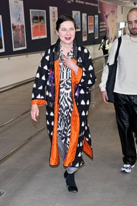 Cannes Isabella Rossellini At Nice Airport Isabella Rossellini is seen at Nice airport ahead of the 79th Cannes Film Festival in Nice, France on May 13, 2026. Photo by Julien Reynaud APS-Medias ABACAPRESS.COM Nice France  Copyright: xReynaudxJulien APS-Medias ABACAx