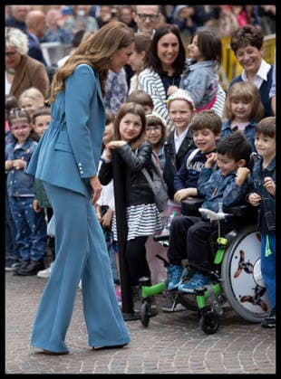 . 13 05 2026. Reggio Emilia, Italy. Kate Middleton. the Princess of Wales , arriving at the town hall in Reggio Emilia on day one of her visit to Italy.  xStephenxLockx xi-Imagesx IIM-26766-0006