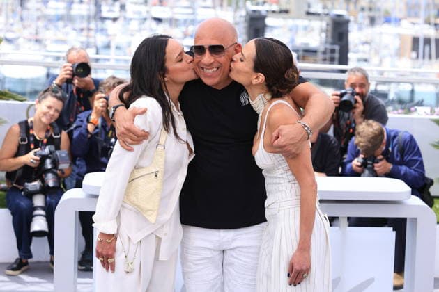 Cannes - Fast And Furious Cannes Classics Photocall Michelle Rodriguez, Vin Diesel and Jordana Brewster pose during The Fast And The Furious photocall at the 79th annual Cannes Film Festival at Palais des Festivals on May 13, 2026 in Cannes, France. Photo by Jerome Domine ABACAPRESS.COM Cannes France  Copyright: xDominexJerome ABACAx