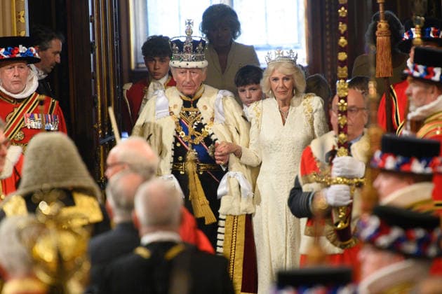 State Opening Of Parliament At Houses Of Parliament, London, England - Wednesday 13 May 2026 King Charles III and Queen Camilla walk through Royal Gallery for the State Opening of Parliament at Houses Of Parliament, London, England, UK on Wednesday 13 May, 2026., Credit:Justin Ng Avalon UK, England, London, Houses Of Parliament Copyright: xJustinxNgx xAvalonx 1098555172