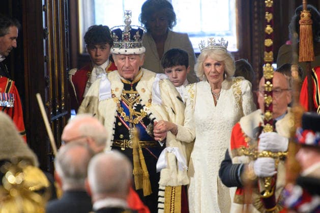State Opening Of Parliament At Houses Of Parliament, London, England - Wednesday 13 May 2026 King Charles III and Queen Camilla walk through Royal Gallery for the State Opening of Parliament at Houses Of Parliament, London, England, UK on Wednesday 13 May, 2026., Credit:Justin Ng Avalon UK, England, London, Houses Of Parliament  Copyright: xJustinxNgx xAvalonx 1098555181