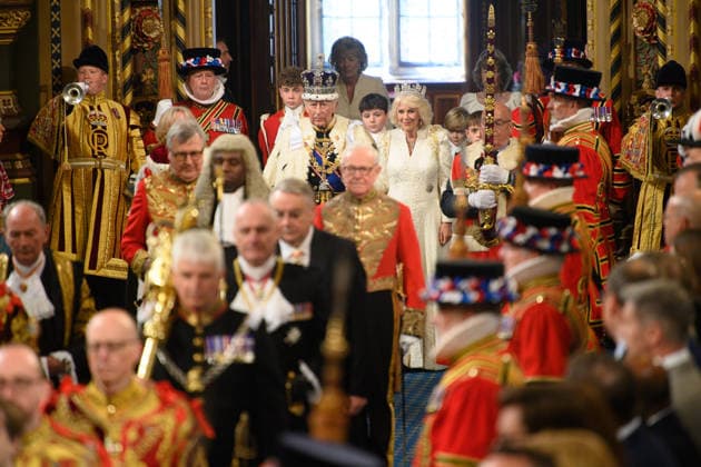 State Opening Of Parliament At Houses Of Parliament, London, England - Wednesday 13 May 2026 King Charles III and Queen Camilla walk through Royal Gallery for the State Opening of Parliament at Houses Of Parliament, London, England, UK on Wednesday 13 May, 2026., Credit:Justin Ng Avalon UK, England, London, Houses Of Parliament Copyright: xJustinxNgx xAvalonx 1098555204