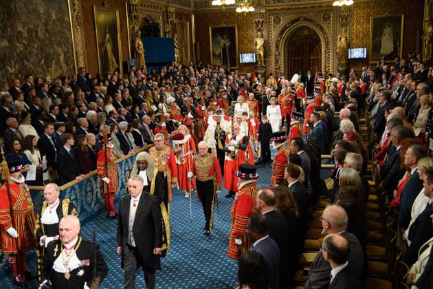 State Opening Of Parliament At Houses Of Parliament, London, England - Wednesday 13 May 2026 King Charles III and Queen Camilla walk through Royal Gallery for the State Opening of Parliament at Houses Of Parliament, London, England, UK on Wednesday 13 May, 2026., Credit:Justin Ng Avalon UK, England, London, Houses Of Parliament Copyright: xJustinxNgx xAvalonx 1098555214