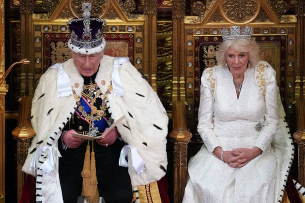 Britain Politics King s Speech Britain s King Charles III speaks as he sits besides Queen Camilla during the State Opening of Parliament at the Palace of Westminster in London, Wednesday, May 13, 2026.(AP Photo Kirsty Wigglesworth, Pool), Credit:Kirsty Wigglesworth PA ROTA - B68 Avalon GBR, London  Copyright: xKirstyxWigglesworthx xPAxROTAx-xB68x xAvalonx 1098558178