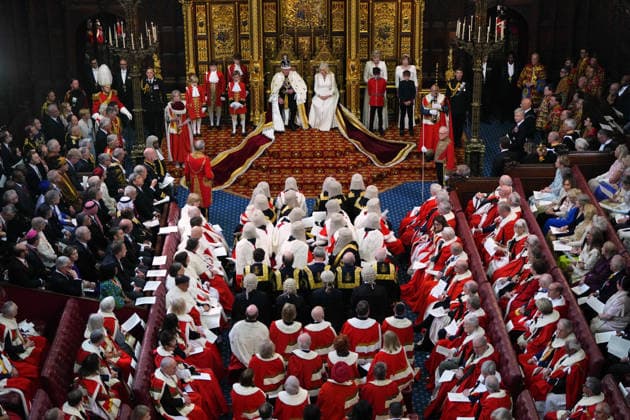 Britain Politics King s Speech Britain s King Charles III sits besides Queen Camilla during the State Opening of Parliament at the Palace of Westminster in London, Wednesday, May 13, 2026.(AP Photo Kirsty Wigglesworth, Pool), Credit:Kirsty Wigglesworth PA ROTA - B68 Avalon GBR, London  Copyright: xKirstyxWigglesworthx xPAxROTAx-xB68x xAvalonx 1098558520