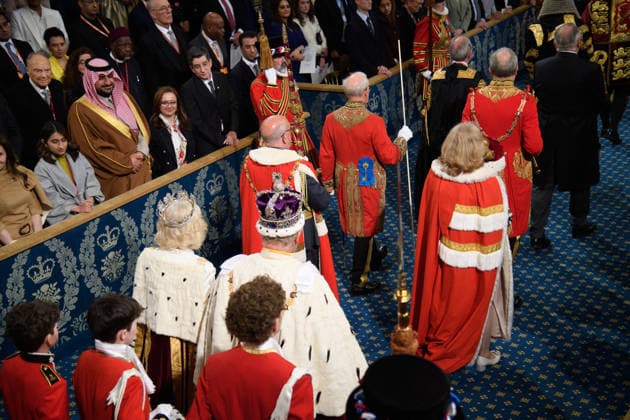 State Opening Of Parliament At Houses Of Parliament, London, England - Wednesday 13 May 2026 King Charles III and Queen Camilla walk through the Royal Gallery as they depart the State Opening of Parliament at Houses Of Parliament, London, England, UK on Wednesday 13 May, 2026., Credit:Justin Ng Avalon UK, England, London, Houses Of Parliament Copyright: xJustinxNgx xAvalonx 1098565666