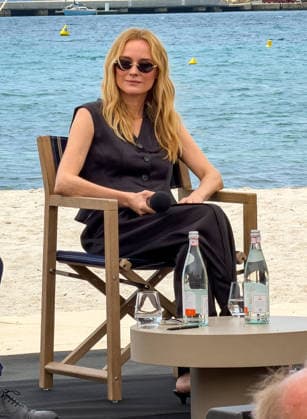 Cannes - Diane Kruger at Lunch Talk about AI organized by BMW German actress Diane Kruger attending an exclusive Lunch Talk on the theme of ‘The Human Lens’, about AI in Cinema industry organized by BMW at the Plage des Palmes in Cannes, South of France on May 13, 2026. Photo by Christophe Geyres ABACAPRESS.COM Cannes France  Copyright: xABACAx