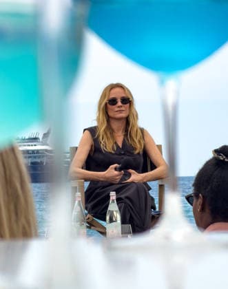 Cannes - Diane Kruger at Lunch Talk about AI organized by BMW German actress Diane Kruger attending an exclusive Lunch Talk on the theme of ‘The Human Lens’, about AI in Cinema industry organized by BMW at the Plage des Palmes in Cannes, South of France on May 13, 2026. Photo by Christophe Geyres ABACAPRESS.COM Cannes France  Copyright: xABACAx