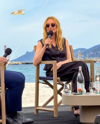Cannes - Diane Kruger at Lunch Talk about AI organized by BMW German actress Diane Kruger attending an exclusive Lunch Talk on the theme of ‘The Human Lens’, about AI in Cinema industry organized by BMW at the Plage des Palmes in Cannes, South of France on May 13, 2026. Photo by Christophe Geyres ABACAPRESS.COM Cannes France  Copyright: xABACAx