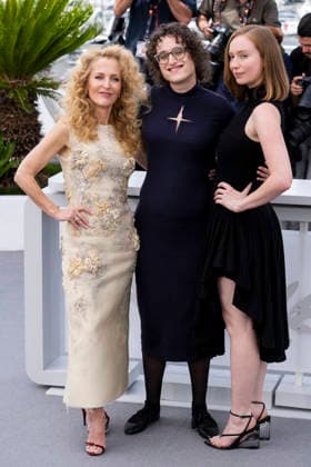 79th Cannes Film Festival Photocall of the movie -Teenage sex and death at camp Miasma Palais des Festivals - Cannes, France Gillian Anderson;Jane Schoenbrun;Hannah Einbinder 79th Cannes Film Festival Photocall of the movie -Teenage sex and death at camp Miasma Palais des Festivals - Cannes, France 13th May 2026 SGPItalia id 134688_011 *Not Exclusive  Copyright: xALFONSOxCATALANO SGPITALIAx