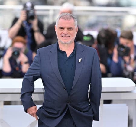79th Cannes Film Festival: The Electric Kiss photocall CANNES, FRANCE - MAY 13: French film director and screenwriter Pierre Salvadori poses during a photocall for the film La Venus electrique (The Electric Kiss) at the 79th edition of the Cannes Film Festival in Cannes, France on May 13, 2026. Mustafa Yalcin Anadolu Cannes France. Editorial use only. Please get in touch for any other usage.  Copyright: x2026xAnadoluxMustafaxYalcinx
