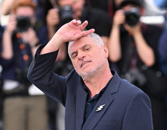 79th Cannes Film Festival: The Electric Kiss photocall CANNES, FRANCE - MAY 13: French film director and screenwriter Pierre Salvadori poses during a photocall for the film La Venus electrique (The Electric Kiss) at the 79th edition of the Cannes Film Festival in Cannes, France on May 13, 2026. Mustafa Yalcin Anadolu Cannes France. Editorial use only. Please get in touch for any other usage.  Copyright: x2026xAnadoluxMustafaxYalcinx