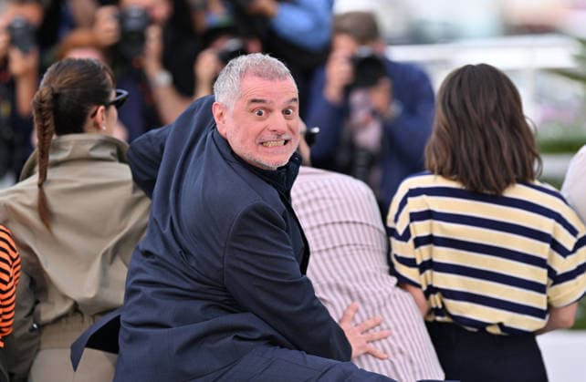 79th Cannes Film Festival: The Electric Kiss photocall CANNES, FRANCE - MAY 13: French film director and screenwriter Pierre Salvadori poses during a photocall for the film La Venus electrique (The Electric Kiss) at the 79th edition of the Cannes Film Festival in Cannes, France on May 13, 2026. Mustafa Yalcin Anadolu Cannes France. Editorial use only. Please get in touch for any other usage.  Copyright: x2026xAnadoluxMustafaxYalcinx