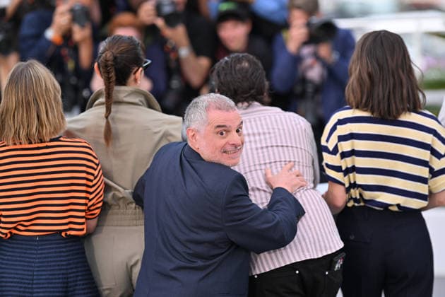 79th Cannes Film Festival: The Electric Kiss photocall CANNES, FRANCE - MAY 13: French film director and screenwriter Pierre Salvadori poses during a photocall for the film La Venus electrique (The Electric Kiss) at the 79th edition of the Cannes Film Festival in Cannes, France on May 13, 2026. Mustafa Yalcin Anadolu Cannes France. Editorial use only. Please get in touch for any other usage.  Copyright: x2026xAnadoluxMustafaxYalcinx