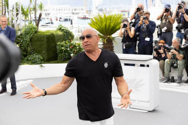 The Fast and the Furious photocall in Cannes CANNES, FRANCE - MAY 13: Vin Diesel reacts during The Fast And The Furious photocall at the 79th annual Cannes Film Festival at Palais des Festivals on May 13, 2026 in Cannes, France. CAP KA Kristina Afanasyeva Cannes Alpes-Maritimes France Copyright: xKristinaxAfanasyeva CapitalxPicturesx