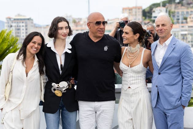 Michelle Rodriguez, Meadow Walker only daughter of actor Paul Walker , Vin Diesel, Jordana Brewster and Neal H Moritz at the Fast and Furious photocall at the 79th International Film Festival in Cannes, France, May 13, 2026 Jacovides Moreau Bestimage The Fast And The Furious 25th Anniversary photocall at the 79th annual Cannes Film Festival at Palais des Festivals on May 13, 2026 in Cannes, France Cannes France  Copyright: xJACOVIDES-MOREAUx xBESTIMAGExJACOVIDES-MOREAUx xBESTIMAGEx