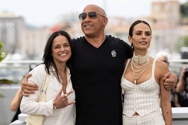 Michelle Rodriguez, Vin Diesel et Jordana Brewster au photocall du film Fast and Furious lors du 79ème Festival International du Film de Cannes, France, le 13 mai 2026 Jacovides Moreau Bestimage The Fast And The Furious 25th Anniversary photocall at the 79th annual Cannes Film Festival at Palais des Festivals on May 13, 2026 in Cannes, France Cannes France  Copyright: xJACOVIDES-MOREAUx xBESTIMAGExJACOVIDES-MOREAUx xBESTIMAGEx