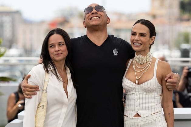 Michelle Rodriguez, Vin Diesel et Jordana Brewster au photocall du film Fast and Furious lors du 79ème Festival International du Film de Cannes, France, le 13 mai 2026 Jacovides Moreau Bestimage The Fast And The Furious 25th Anniversary photocall at the 79th annual Cannes Film Festival at Palais des Festivals on May 13, 2026 in Cannes, France Cannes France  Copyright: xJACOVIDES-MOREAUx xBESTIMAGExJACOVIDES-MOREAUx xBESTIMAGEx
