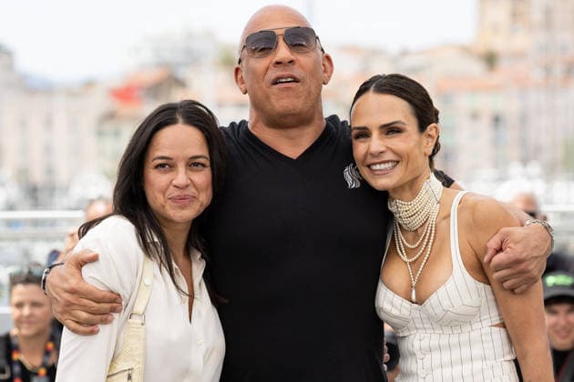 Michelle Rodriguez, Vin Diesel et Jordana Brewster au photocall du film Fast and Furious lors du 79ème Festival International du Film de Cannes, France, le 13 mai 2026 Jacovides Moreau Bestimage The Fast And The Furious 25th Anniversary photocall at the 79th annual Cannes Film Festival at Palais des Festivals on May 13, 2026 in Cannes, France Cannes France  Copyright: xJACOVIDES-MOREAUx xBESTIMAGExJACOVIDES-MOREAUx xBESTIMAGEx