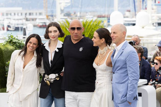 The Fast and the Furious photocall in Cannes CANNES, FRANCE - MAY 13: Michelle Rodriguez, Vin Diesel and Jordana Brewster hug during The Fast And The Furious photocall at the 79th annual Cannes Film Festival at Palais des Festivals on May 13, 2026 in Cannes, France. CAP KA Kristina Afanasyeva Cannes Alpes-Maritimes France Copyright: xKristinaxAfanasyeva CapitalxPicturesx