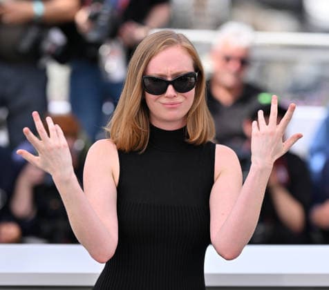 79th Cannes Film Festival: Teenage Sex and Death at Camp Miasma photocall CANNES, FRANCE - MAY 13: US actress Hannah Einbinder poses during a photocall for the film Teenage Sex and Death at Camp Miasma at the 79th edition of the Cannes Film Festival in Cannes, France on May 13, 2026. Mustafa Yalcin Anadolu Cannes France. Editorial use only. Please get in touch for any other usage.  Copyright: x2026xAnadoluxMustafaxYalcinx