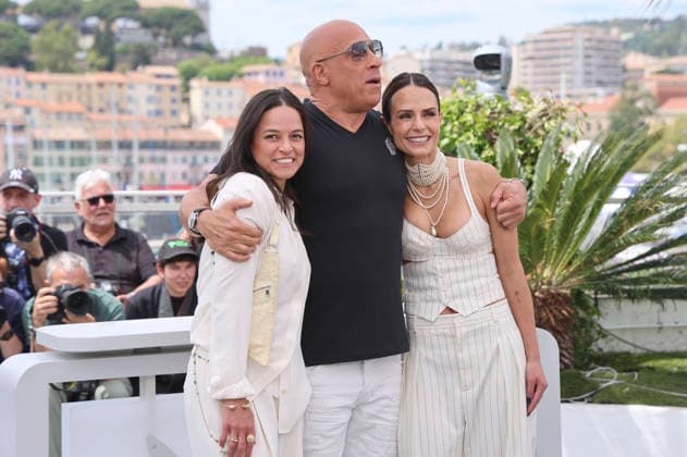 Michelle Rodriguez, Vin Diesel and Jordana Brewster at the photocall for the movie The Fast and the Furious at the Festival de Cannes 2026 79 Cannes International Film Festival at the Palais des Festivals Cannes, 13 05 2026 Foto:xD.xBedrosianx xFuturexImagex furious_6550