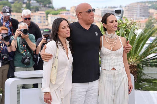 Michelle Rodriguez, Vin Diesel and Jordana Brewster at the photocall for the movie The Fast and the Furious at the Festival de Cannes 2026 79 Cannes International Film Festival at the Palais des Festivals Cannes, 13 05 2026 Foto:xD.xBedrosianx xFuturexImagex furious_6558