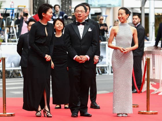 May 13, 2026, Cannes, Cote D azur, France: SHIZUKA ISHIBASCHI, KOJI FUKADA, TAKAKO MATSU and TAN SI EN on the red carpet for the premiere screening of NAGI NOTES at the 79th Annual Cannes Film Festival at Palais des Festivals in Cannes, France Cannes France  - ZUMAc179 20260513_zep_c179_087 Copyright: xMickaelxChavetx