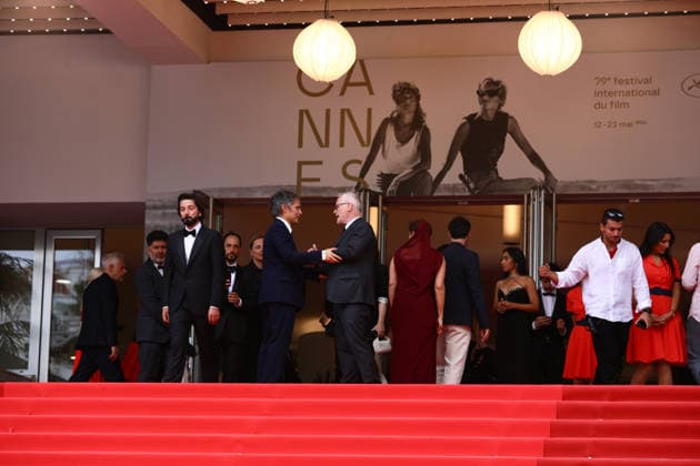May 13, 2026, Cannes, Cote D azur, France: GAEL GARCIA BERNAL, DIEGO LUNA, ADRIANA PAZ, ANNA DIAZ, DIEGO RABASA, VALIERIE DELPIERRE, INNA PAYAN and LUIS SALINAS of the movie Ceniza en la Boca on the red carpet for the premiere screening of NAGI NOTES at the 79th Annual Cannes Film Festival at Palais des Festivals in Cannes, France Cannes France - ZUMAc179 20260513_zep_c179_095 Copyright: xMickaelxChavetx