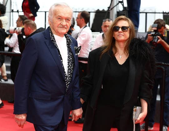 May 13, 2026, Cannes, Cote D azur, France: JERZY SKOLIMOWSKI and EWA PIASKOWSKA on the red carpet for the premiere screening of NAGI NOTES at the 79th Annual Cannes Film Festival at Palais des Festivals in Cannes, France Cannes France  - ZUMAc179 20260513_zep_c179_098 Copyright: xMickaelxChavetx