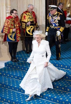 King Charles and Queen Camilla attend the State Opening of Parliament King Charles and Queen Camilla attend the State Opening of Parliament, in the House of Lords Chamber, Palace of Westminster, London, UK, on the 13th May 2026. Picture by Geoff Pugh WPA-Pool London Palace of Westminster London United Kingdom  WHA-0817